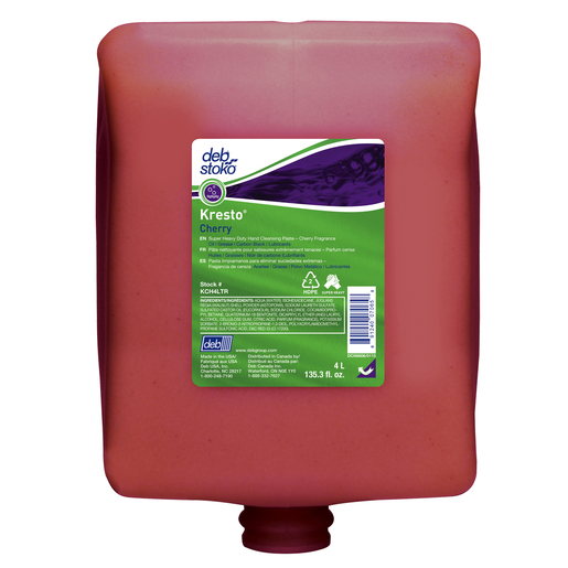 Deb Group 4 Liter Refill Red Kresto® Cherry Scented Hand Cleanser (4 Per Case)