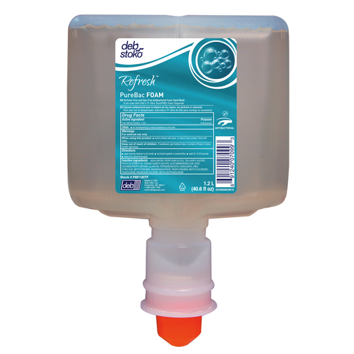 Deb Group 1.2 Liter Refill Clear Refresh™ PureBac Antibacterial Foam (3 Per Case)