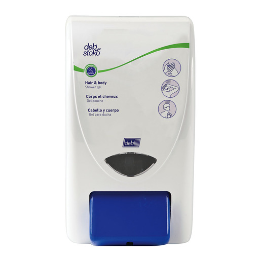 Deb Group 2 Liter Dispenser White Deb Stoko Cleanse Shower 2000 Shower Soap (8 Per Case)