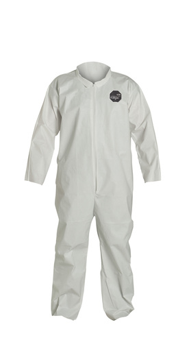 DuPont™ X-Large White Safespec™ 2.0 ProShield® NexGen® Disposable Coveralls With Front Zipper Closure