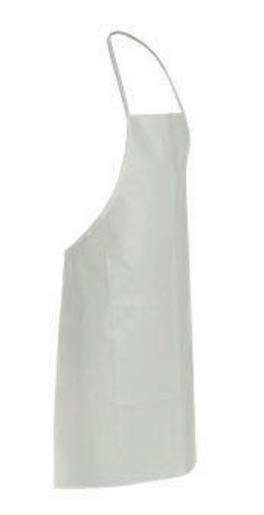 DuPont™ 28" X 36" White Safespec™ 2.0 5.4 mil Tyvek® Disposable Bib Apron With Drawstring Closure, Neck Loop And Waist Ties (100 Per Case)