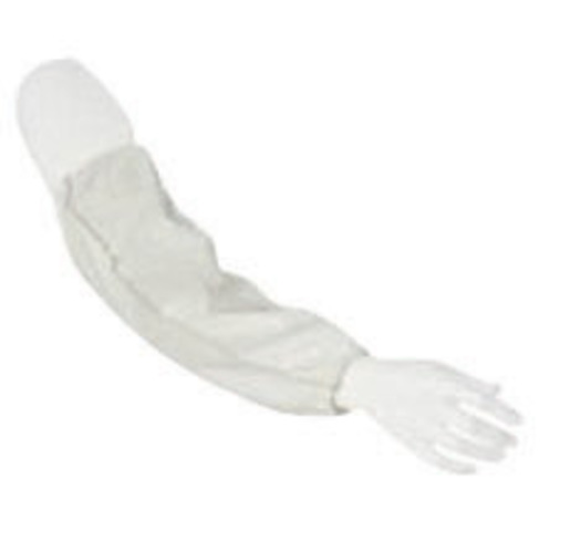 DuPont™ One Size Fits All White 18" Safespec™ 2.0 5.4 mil Tyvek® Disposable Sleeve With Elastic Closure (200 Per Case)