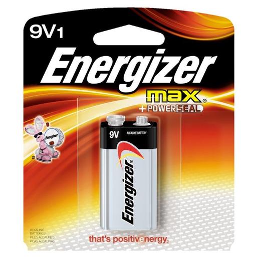 Energizer® Eveready® MAX® 9 Volt Alkaline Battery With Miniature Snap Terminal