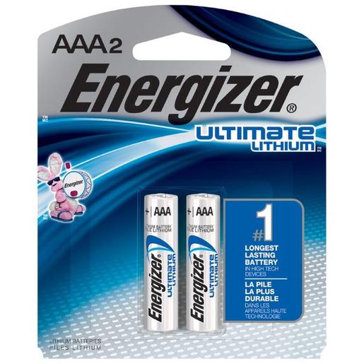 Energizer® Ultimate® e2® 1.5 Volt AAA Cylindrical Lithium Battery (2 Per Card)