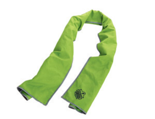 Ergodyne Lime Green Chill-Its® 6602MF Microfiber Evaporative Cooling Towel
