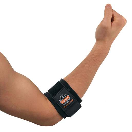Ergodyne X-Small Black ProFlex® 500 Nylon Laminated Neoprene Ambidextrous Elbow Support With Hook And Loop Closure