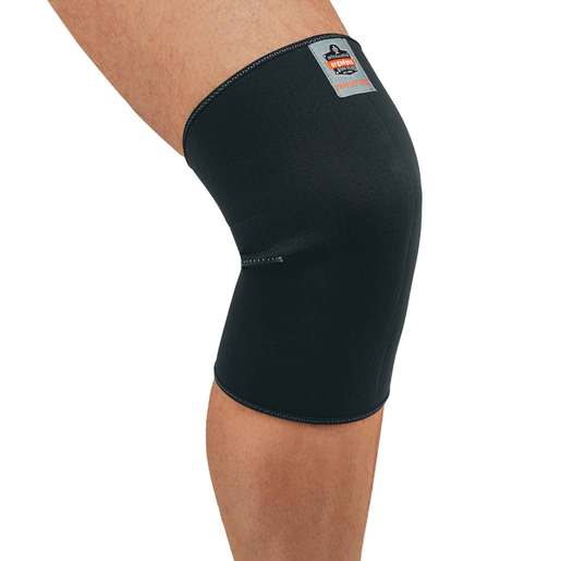 Ergodyne Medium Black ProFlex® 600 Neoprene Ambidextrous Single Layer Knee Sleeve With Hook And Loop Closure
