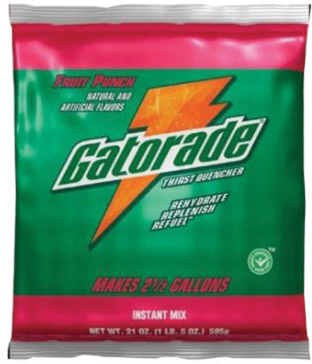Gatorade® 8.5 Ounce Instant Powder Concentrate Packet Fruit Punch Electrolyte Drink - Yields 1 Gallon (40 Packets Per Case)