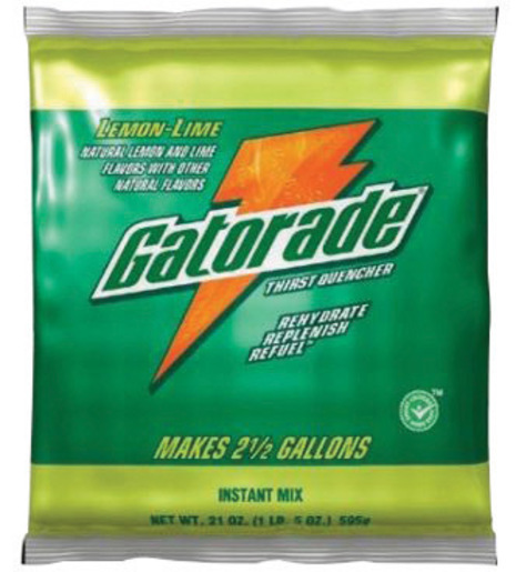 Gatorade® 2.12 Ounce Instant Powder Concentrate Packet Lemon Lime Electrolyte Drink - Yields 1 Quart (144 Packets Per Case)