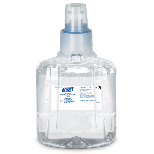 GOJO® 1200 ml Refill Clear Purell® LTX™ Fruity Scented Advanced Instant Foam Hand Sanitizer