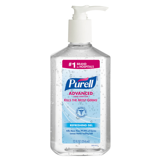 GOJO® 12 Fluid-Ounce Pump Bottle Clear Purell® Citrus Scented Advanced Instant Hand Sanitizer