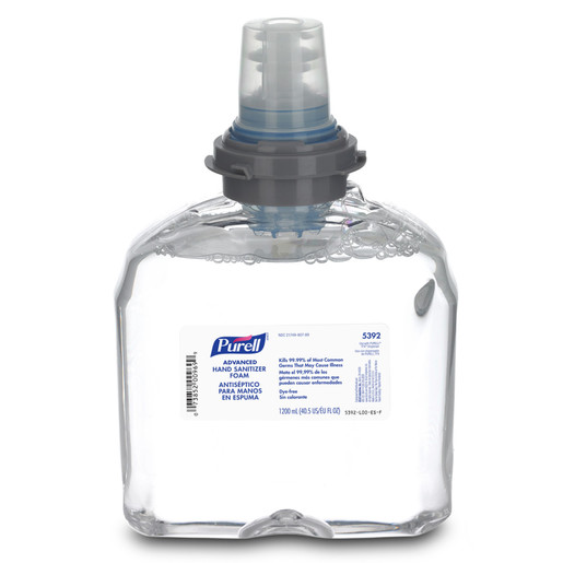 GOJO® 1200 ml Refill Clear Purell® TFX™ Fruity Scented Advanced Instant Foam Hand Sanitizer