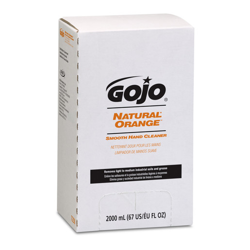 GOJO® 2000 ml Refill White to Gray Opaque PRO™ TDX™ Natural* Orange™ Citrus Scented Smooth Hand Cleaner