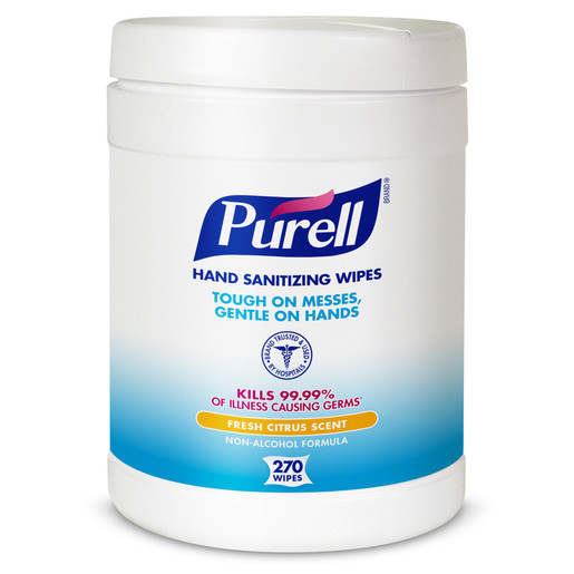 GOJO® Eco-Fit Canister Purell® Citrus Scented Sanitizing Wipes (270 Count Per Pack)