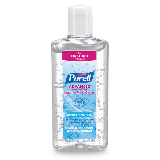 GOJO® 4 Fluid-Ounce Bottle Clear Purell® Citrus Scented Advanced Instant Hand Sanitizer