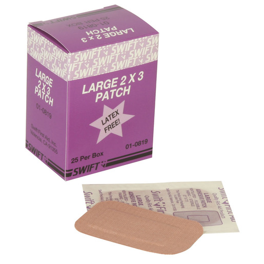 Swift First Aid 2" X 3" Heavy Duty Woven Patch Adhesive Bandage (25 Per Box)