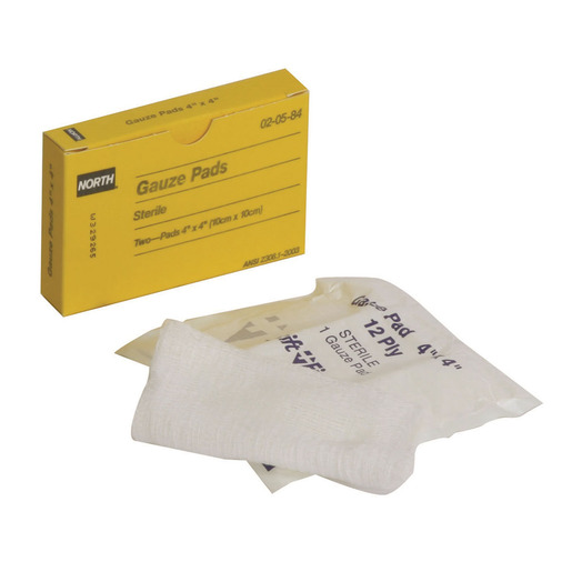 North® By Honeywell 4" X 4" Latex-Free Sterile Gauze Pad (2 Per Box)