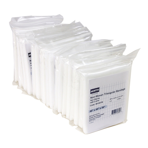 North® By Honeywell 40" X 56" X 40" Triangular Latex-Free Sterile Cotton Bandage With 2 Safety Pins (1 Per Pack)