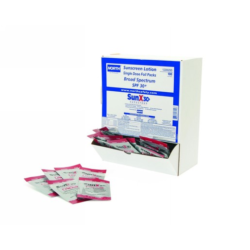 North® by Honeywell Foil Pack SunX® Sunscreen In Dispenser Box (100 Per Box)