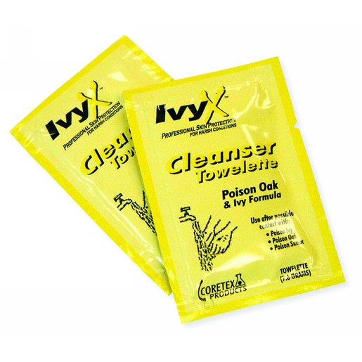 North® By Honeywell 8" X 6" Foil Pouch IvyX™ Fragrance-Free Poison Plant Cleanser Towelette Dispenser (50 Per Pack)