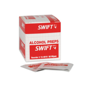 Swift First Aid 1" X 2 1/2" Individually Sealed 70% Isopropyl Alcohol Antiseptic Wipes (50 Per Box)