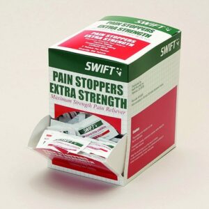 North By Honeywell® Swift First Aid Pain Stoppers Extra Strength Pain Reliever Tablet (2 Per Envelope, 250 Envelopes Per Box)