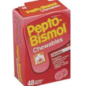 North By Honeywell® Swift First Aid Pepto-Bismol® Original Chewable Antacid Tablet (48 Per Box)