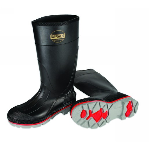 Servus® By Honeywell Size 13 XTP™ Black 15" PVC Knee Boots With TDT® Dual Compound Red And Gray Outsole And Removable Insole 1 Servus® By Honeywell Size 13 XTP™ Black 15" PVC Knee Boots With TDT® Dual Compound Red And Gray Outsole And Removable Insole