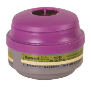 North® by Honeywell Chlorine/Mercury Vapors/Particulate P100 APR Cartridge For 5500, 7700, 5400 And 7600 Series Respirators