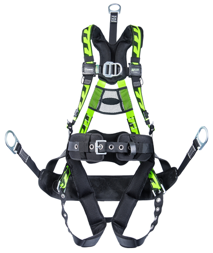 Miller® by Honeywell Large/X-Large DuraFlex® AirCore™ Vest-Style Oil And Gas Green Harness With Front And Back D-Rings, Rear Lumbar D-Ring, Matting Chest Strap Buckle And Tongue Leg Strap Buckle, Lumbar Pad, Removable Belt And Back D-Ring Extension 1 Miller® by Honeywell Large/X-Large DuraFlex® AirCore™ Vest-Style Oil And Gas Green Harness With Front And Back D-Rings, Rear Lumbar D-Ring, Matting Chest Strap Buckle And Tongue Leg Strap Buckle, Lumbar Pad, Removable Belt And Back D-Ring Extension