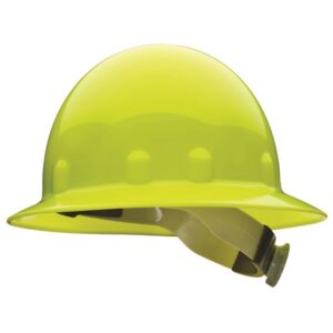 Fibre-Metal® by Honeywell Hi-Viz Yellow E1 Thermoplastic Full Brim Hard Hat With 8 Point Ratchet Suspension