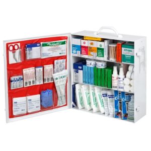 North® by Honeywell White Wall Mounted 3 Shelf Industrial First Aid Kit