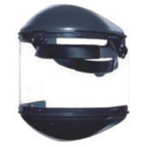 Fibre-Metal® by Honeywell High Performance® Model F400 Clear Propionate Dual Crown Faceshield System With Window, Clear Chin Guard And Speedy® Mounting Loop System For Use With 4" Crown 3C Ratchet Headgear