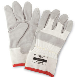 Honeywell One Size Fits Most White Guard Dog Leather Cut Resistant Gloves With Seamless Knit Wrist, Kevlar® Lined, Reinforced Kevlar Stitched Palm