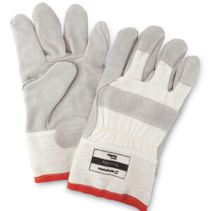 Honeywell Jumbo Premium Grade Leather Palm Gloves With Safety Cuff, Gunn Cut Double-Lock Kevlar® Stitched And Seamless Knit Liner