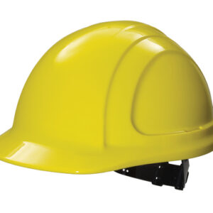 North® By Honeywell Yellow North Zone™ HDPE Cap Style Hard Hat With Quick-Fit 4 Point Pinlock Suspension, Accessory Slots And Removable Brow Pad