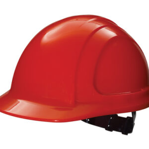North® By Honeywell Hi-Viz Red North Zone™ HDPE Cap Style Hard Hat With Quick-Fit 4 Point Pinlock Suspension, Accessory Slots And Removable Brow Pad