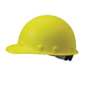 Fibre-Metal® by Honeywell Yellow Roughneck® Fiberglass Cap Style Hard Hat With SuperEight® 8 Point Ratchet Suspension