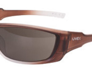 Uvex® by Honeywell A1500 Safety Glasses With Matte Brown Frame And Gray Hard Coat Lens