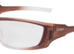 Uvex® by Honeywell A1500 Safety Glasses With Matte Brown Frame And Clear Uvextra® Anti-Fog Lens