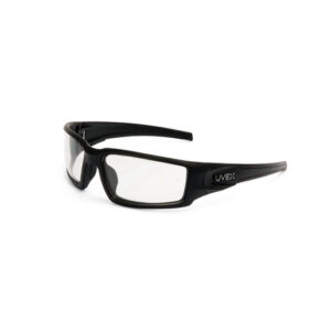 Uvex™ by Honeywell Hypershock™ Protective Safety Glasses With Matte Black Polycarbonate Frame And Clear Polycarbonate Uvextreme® Plus Anti-Fog Lens