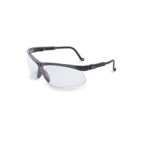 Uvex® By Honeywell Genesis® Safety Glasses With Black Frame And Clear HydroShield™ Anti-Fog Anti-Scratch Lens