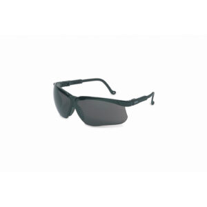 Uvex™ By Honeywell Genesis® Safety Glasses With Black Polycarbonate Frame And Dark Gray Polycarbonate Uvextreme® Anti-Fog Lens