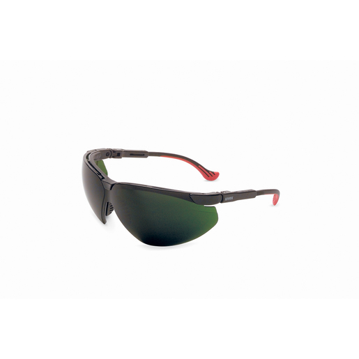 Uvex™ By Honeywell Genesis XC™ Safety Glasses With Black Polycarbonate Frame And Shade 5 Uvex™ By Honeywell Genesis XC™ Safety Glasses With Black Polycarbonate Frame And Shade 5.0 Polycarbonate Infra-dura® Ultra-dura® Anti-Scratch Hard Coat Lens
