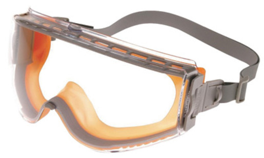 Uvex® by Honeywell Stealth® Impact Chemical Splash Goggles With Orange And Gray Frame, Clear Uvextreme® Anti-Fog Lens And Fabric Headband 1 Uvex® by Honeywell Stealth® Impact Chemical Splash Goggles With Orange And Gray Frame, Clear Uvextreme® Anti-Fog Lens And Fabric Headband