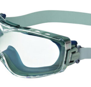 Uvex® by Honeywell Stealth® Over The Glasses Goggles With Navy Wrap-Around Frame, Clear Dura-Streme® Anti-Fog Anti-Scratch Lens And Neoprene Headband