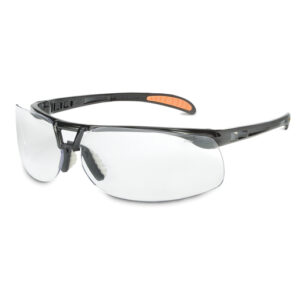 Uvex™ By Honeywell Protege® Safety Glasses With Metallic Black Frame And Clear Polycarbonate Ultra-dura® Anti-Scratch Hard Coat Lens