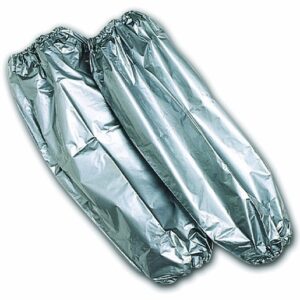 North® by Honeywell One Size Fits All 20" Silver Shield® 2.7 mil Polyethylene EVOH Chemical Protection Sleeves With Elastic At Both Ends