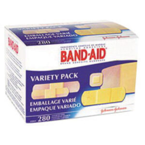 Johnson & Johnson Assorted Band-Aid® Sheer And Wet Flex Adhesive Bandage Pack (280 Per Box)
