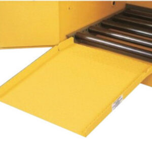 Justrite® 28" X 24 1/2" Yellow Steel Drum Ramp For All Drum Cabinets